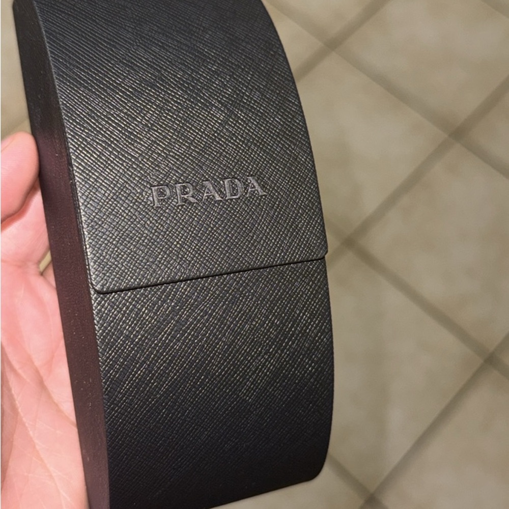 Prada Matte Black Sunglasses with Case